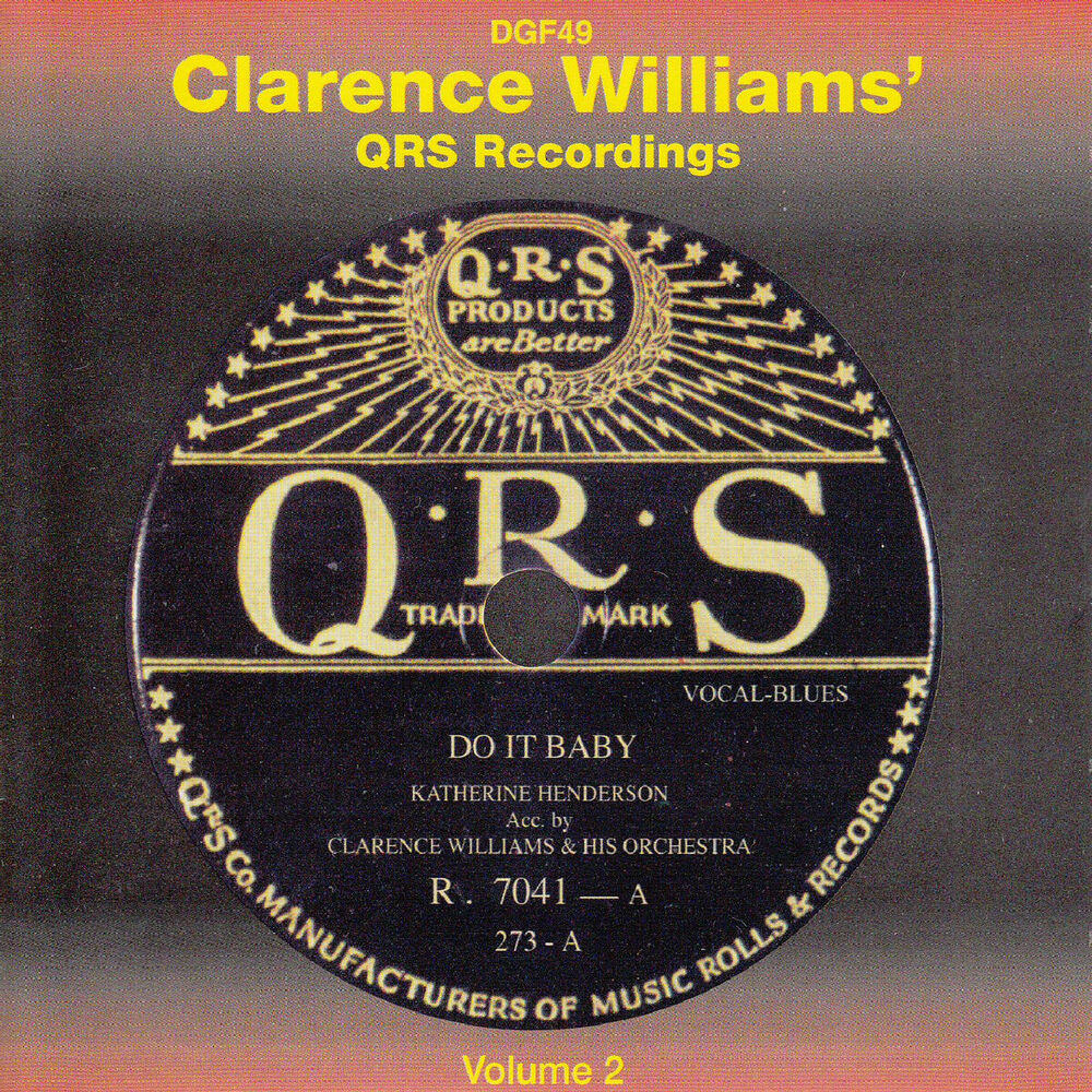 Picture of Clarence Williams' Q.R.S. Recordings, Vol. 2