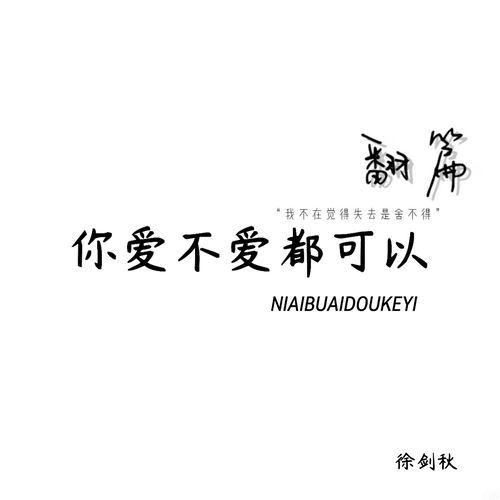 你爱不爱都可以
