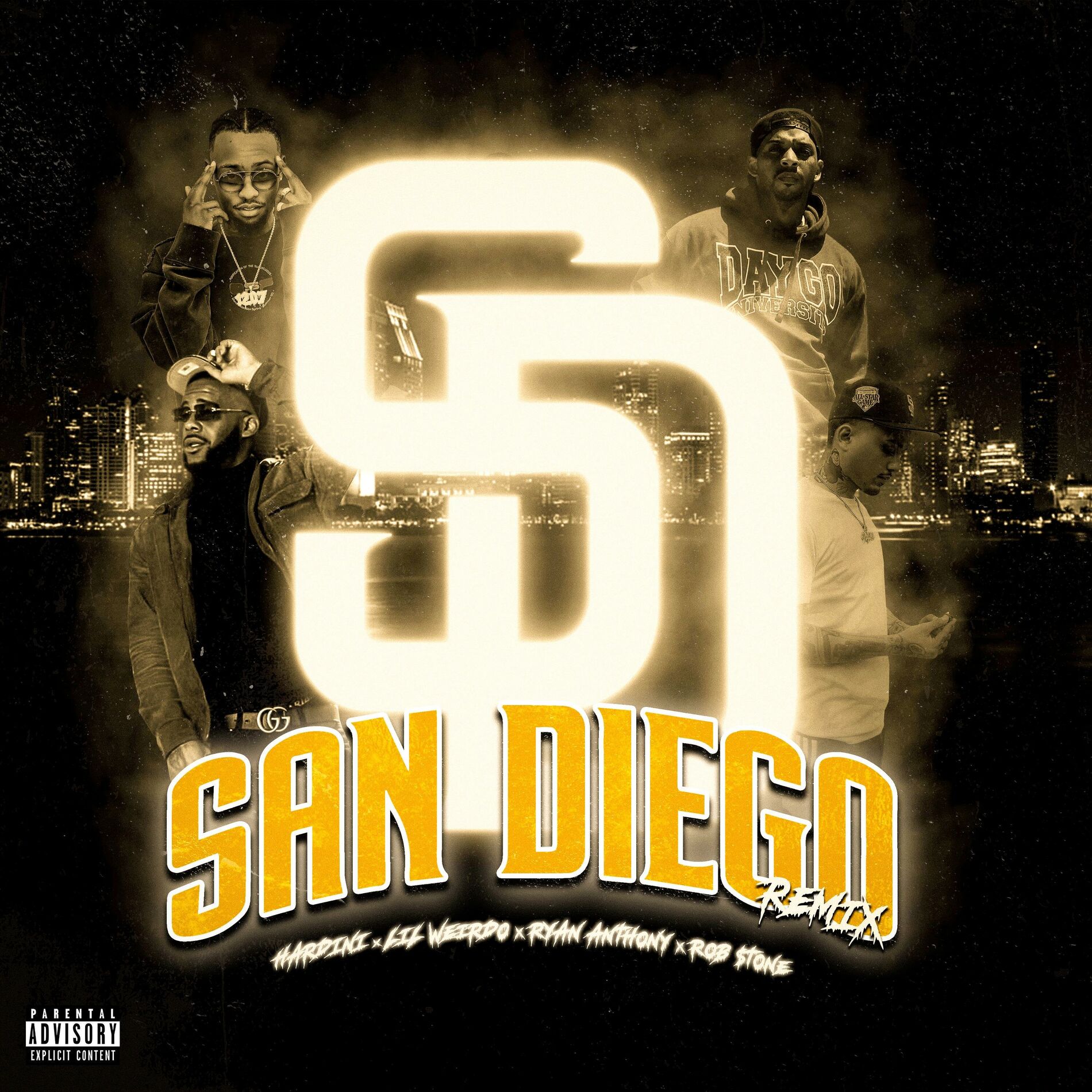 Album cover of San Diego REMIX (feat. Lil Weirdo, Ryan Anthony & Rob $tone) [San Diego REMIX]