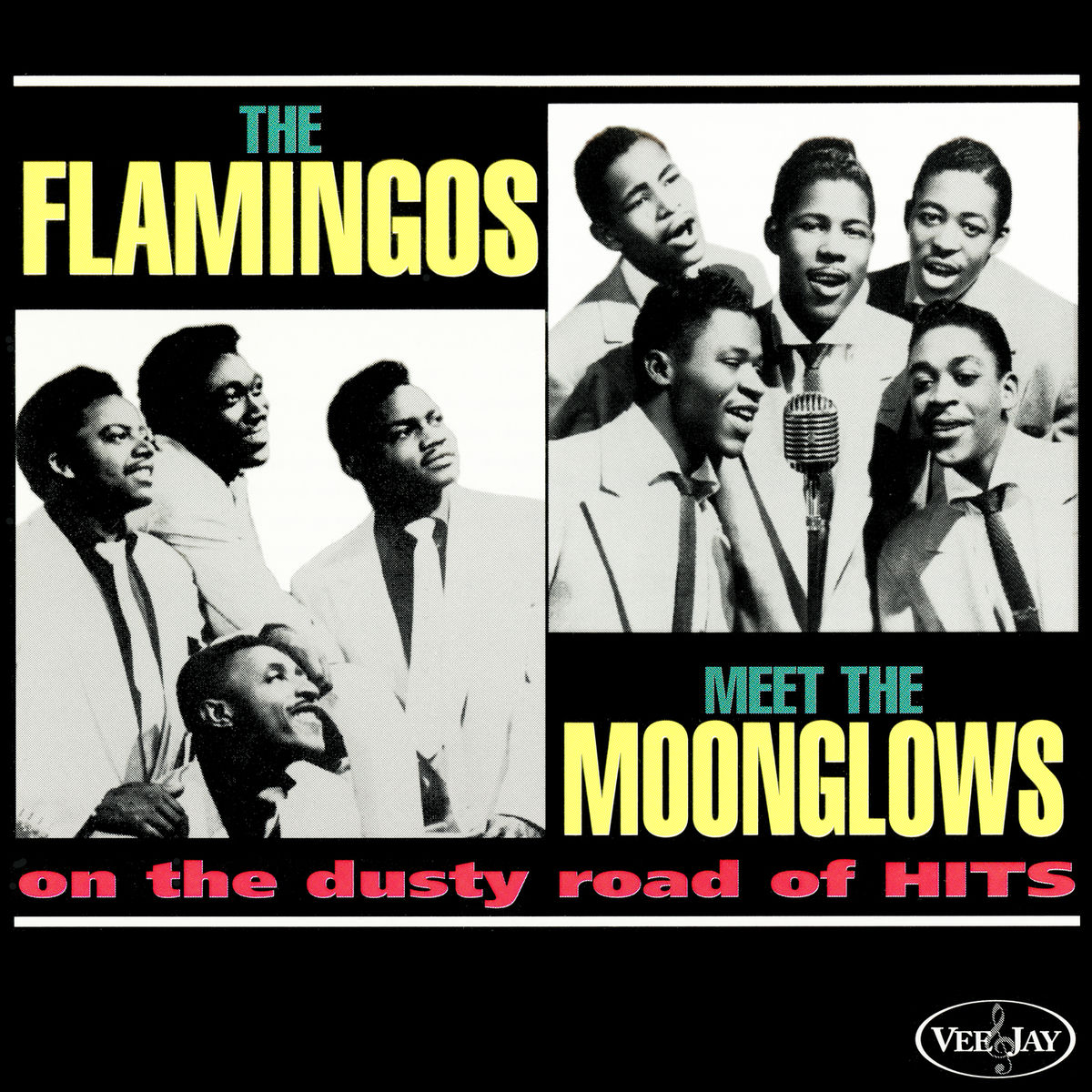 Album cover of The Flamingos Meet The Moonglows On The Dusty Road Of Hits
