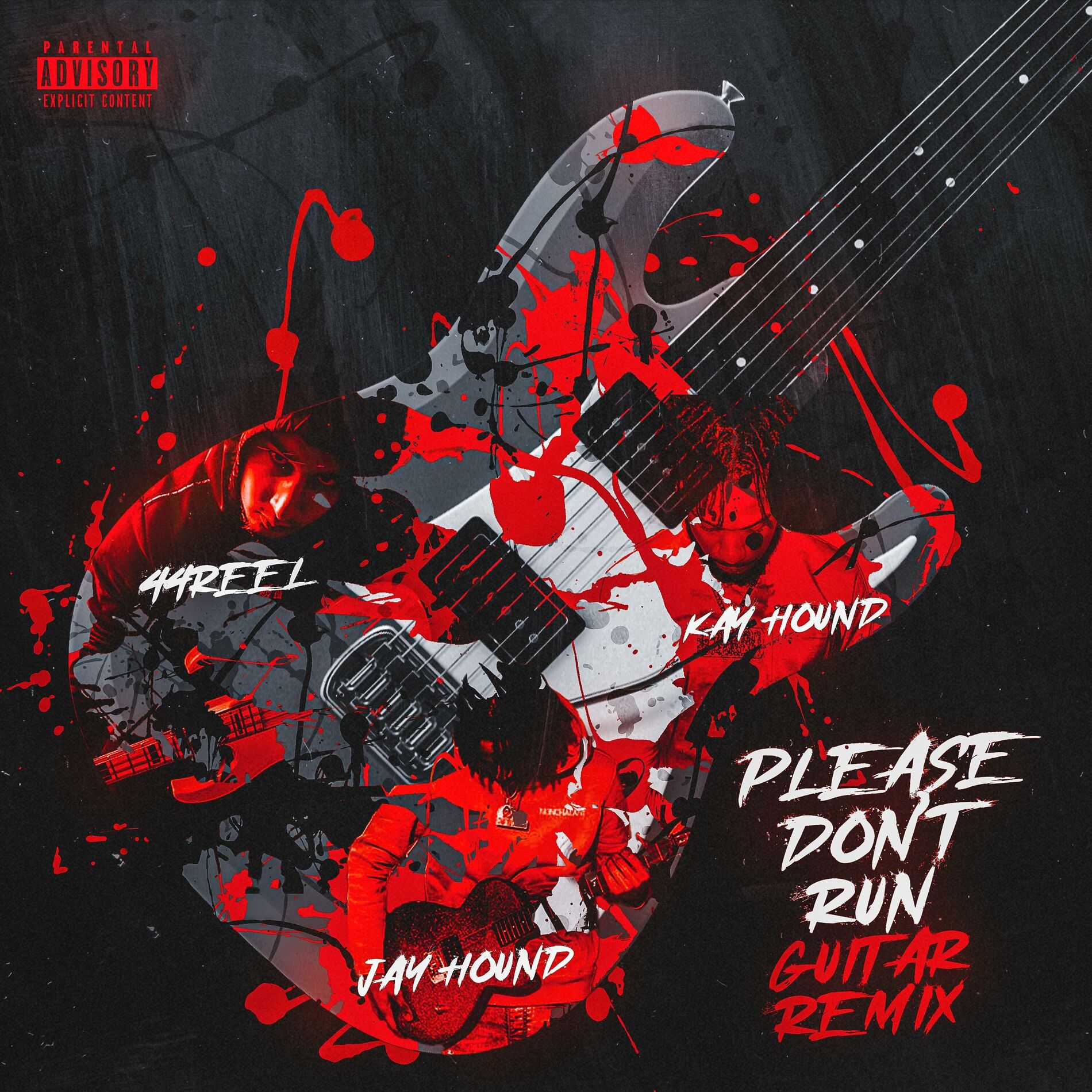Album cover of Please Don't Run (feat. Jay Hound & Kay Hound) [Guitar Remix]