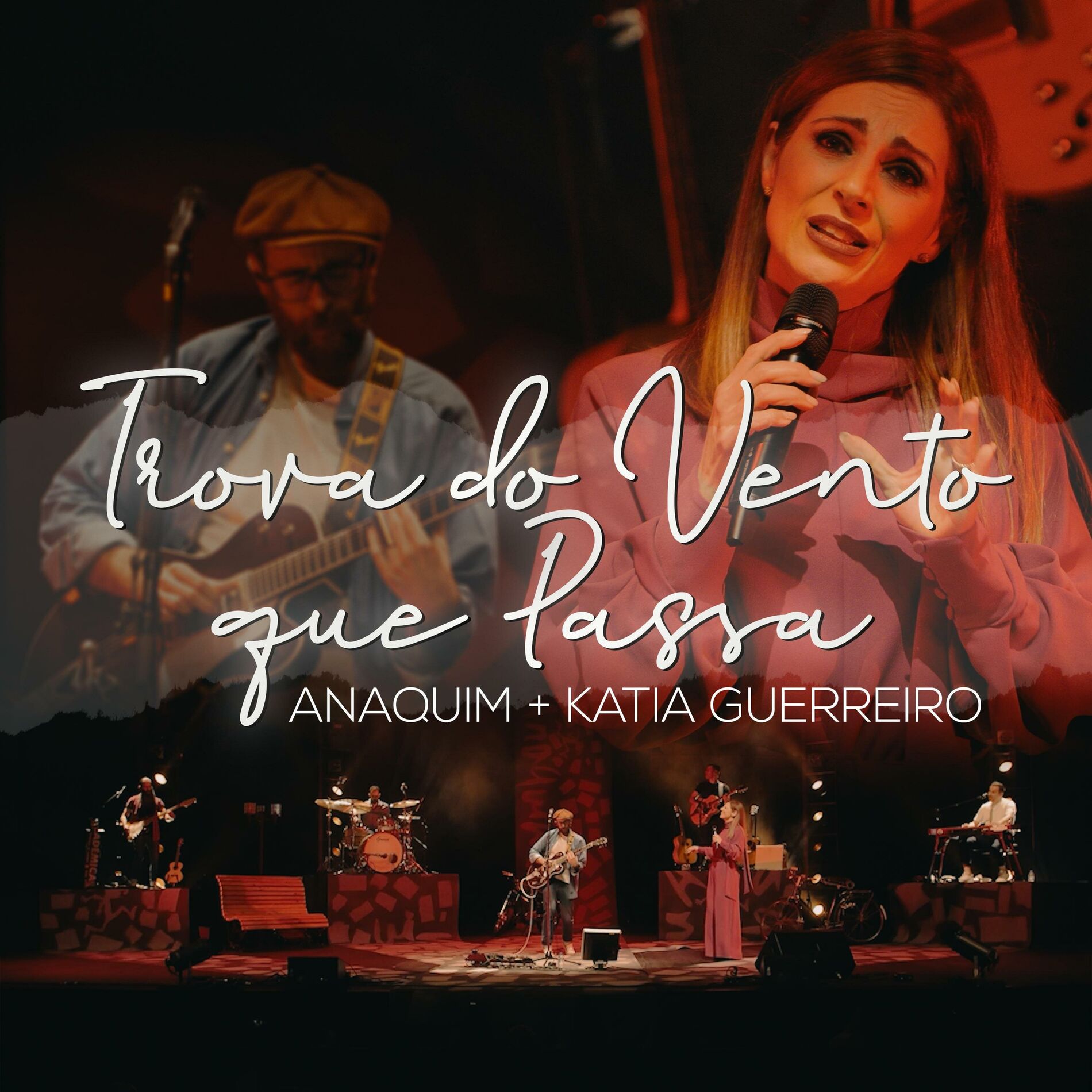 Album cover of A Trova do Vento Que Passa (15 anos ao vivo) (feat. Katia Guerreiro) [Ao vivo]
