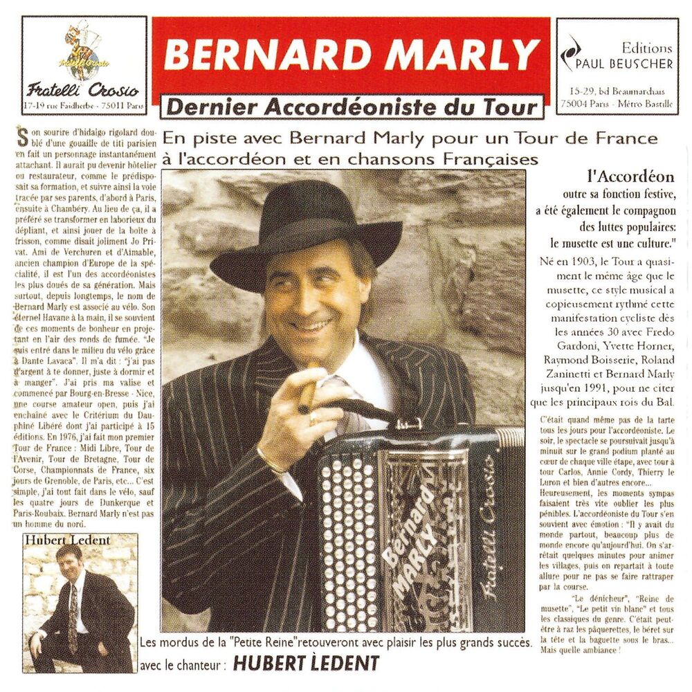 Picture of Bernard Marly, Dernier Accordéoniste du Tour