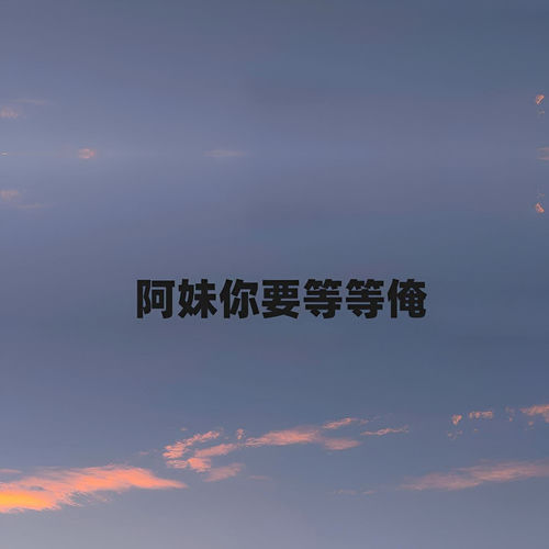 阿妹你要等等俺