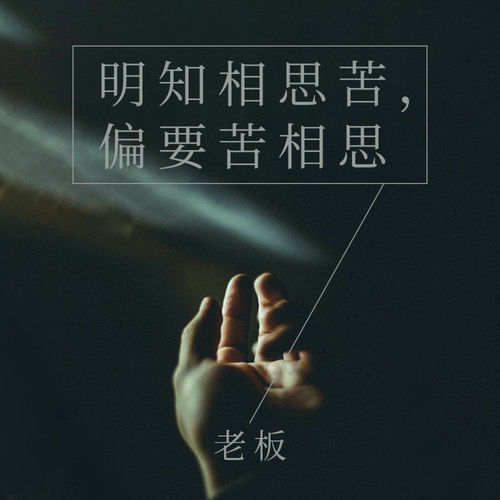 明知相思苦,偏要苦相思