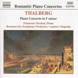 Cover of Thalberg: Piano Concerto in F Minor / Souvenirs De Beethoven