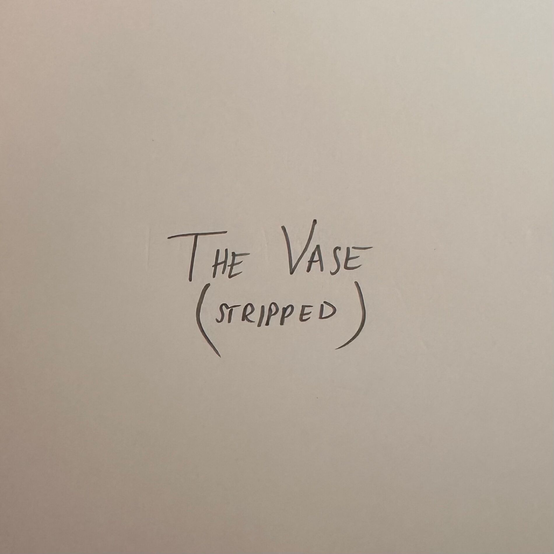 Album cover of The Vase (Stripped)