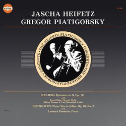 Cover of Brahms: String Quintet No. 2 in G Major, Op. 111 & Beethoven: Piano Trio No. 2 in E-Flat Major, Op. 70 (Remastered)