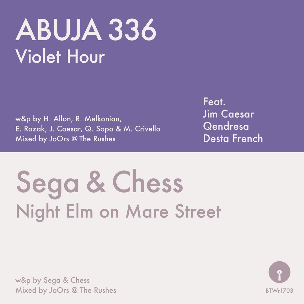 Album cover of Violet Hour / Night Elm on Mare Street