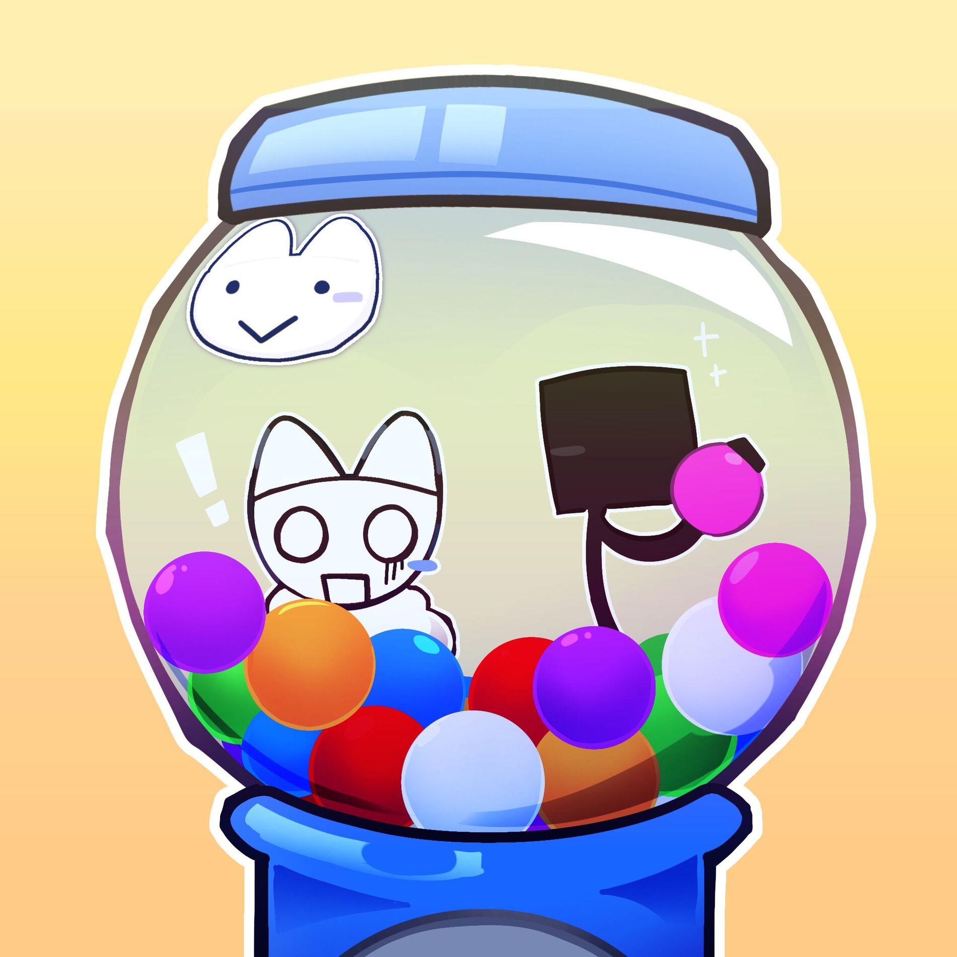 Album cover of the tale of goat and squareman's magical balls