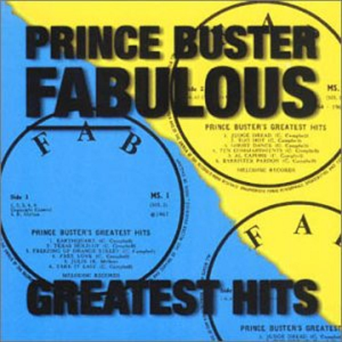 Album picture of Prince Buster - Fabulous Greatest Hits [Diamond Range]