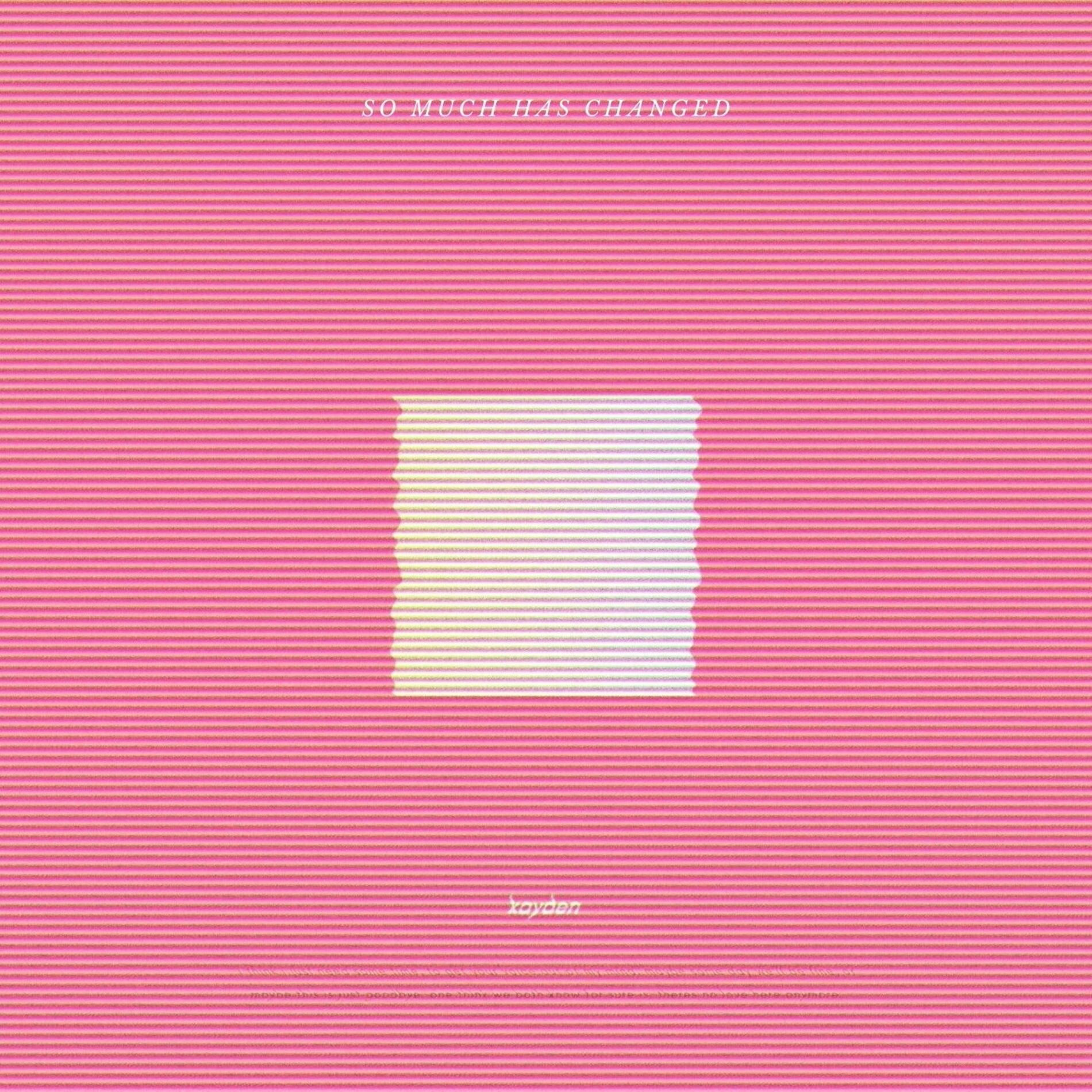 Album cover of so much has changed