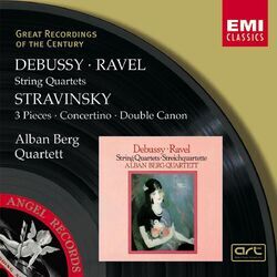 Cover of Debussy & Ravel: String Quartets & Stravinsky: 3 Pieces, Concertino & Double Canon