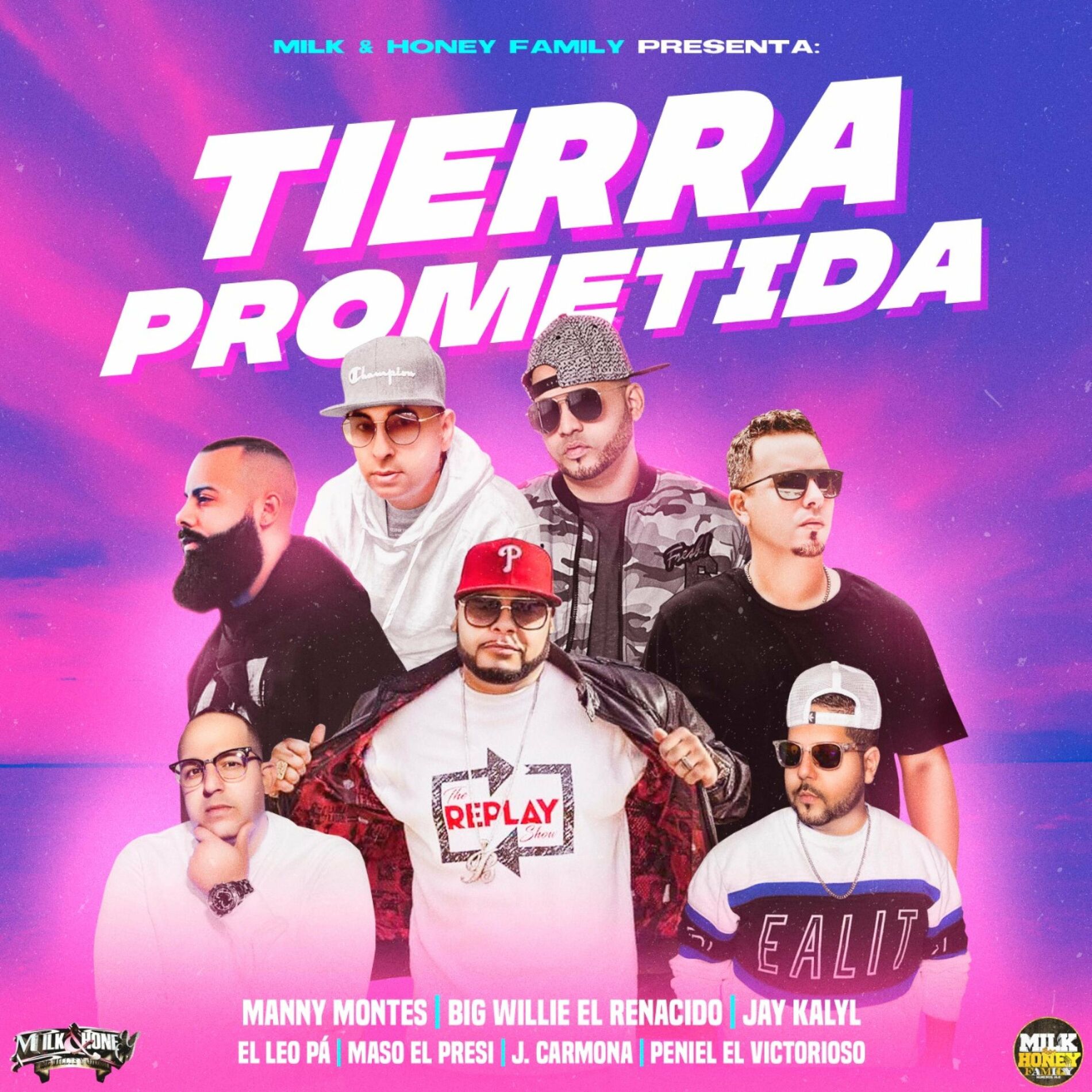 Album cover of Tierra Prometida (feat. Peniel El Victorioso, Jay Kalyl, Manny Montes, J Carmona, El Leo Pa & Maso El Presidente)