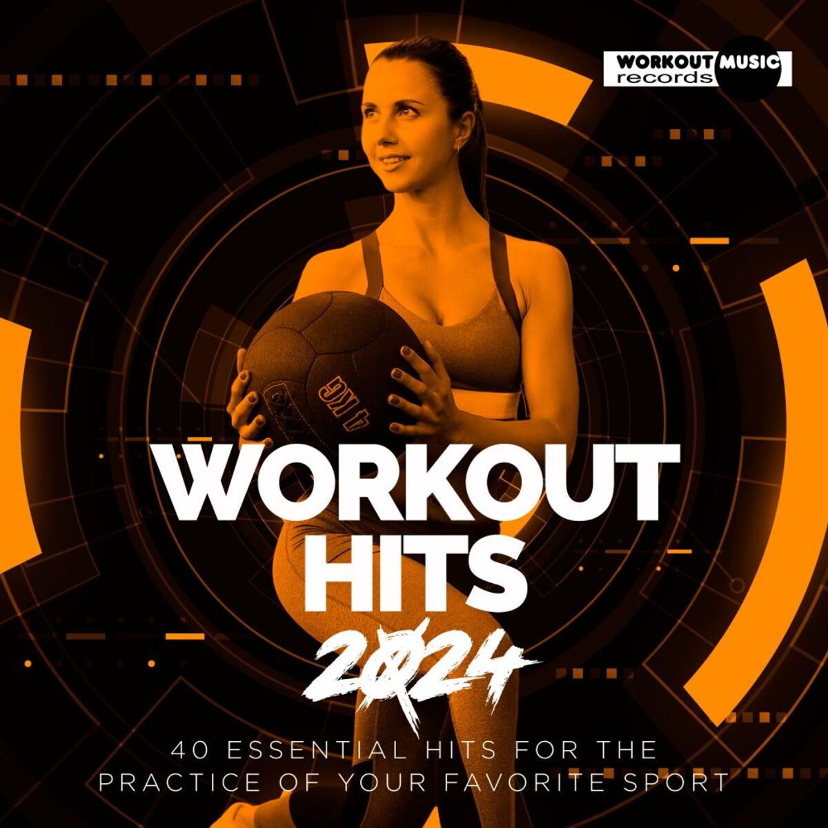 Album cover of Workout Hits 2024. 40 Essential Hits For The Practice Of Your Favorite Sport