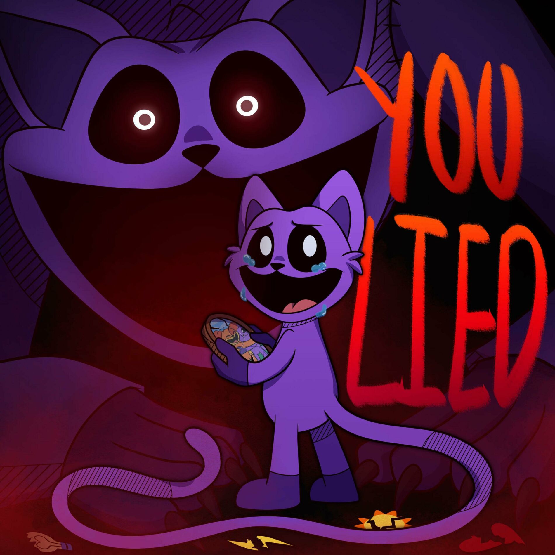 Album cover of YOU LIED (CatNap's Theme) (feat. ivi, Jelzyart & The Mediocre Dutchman)