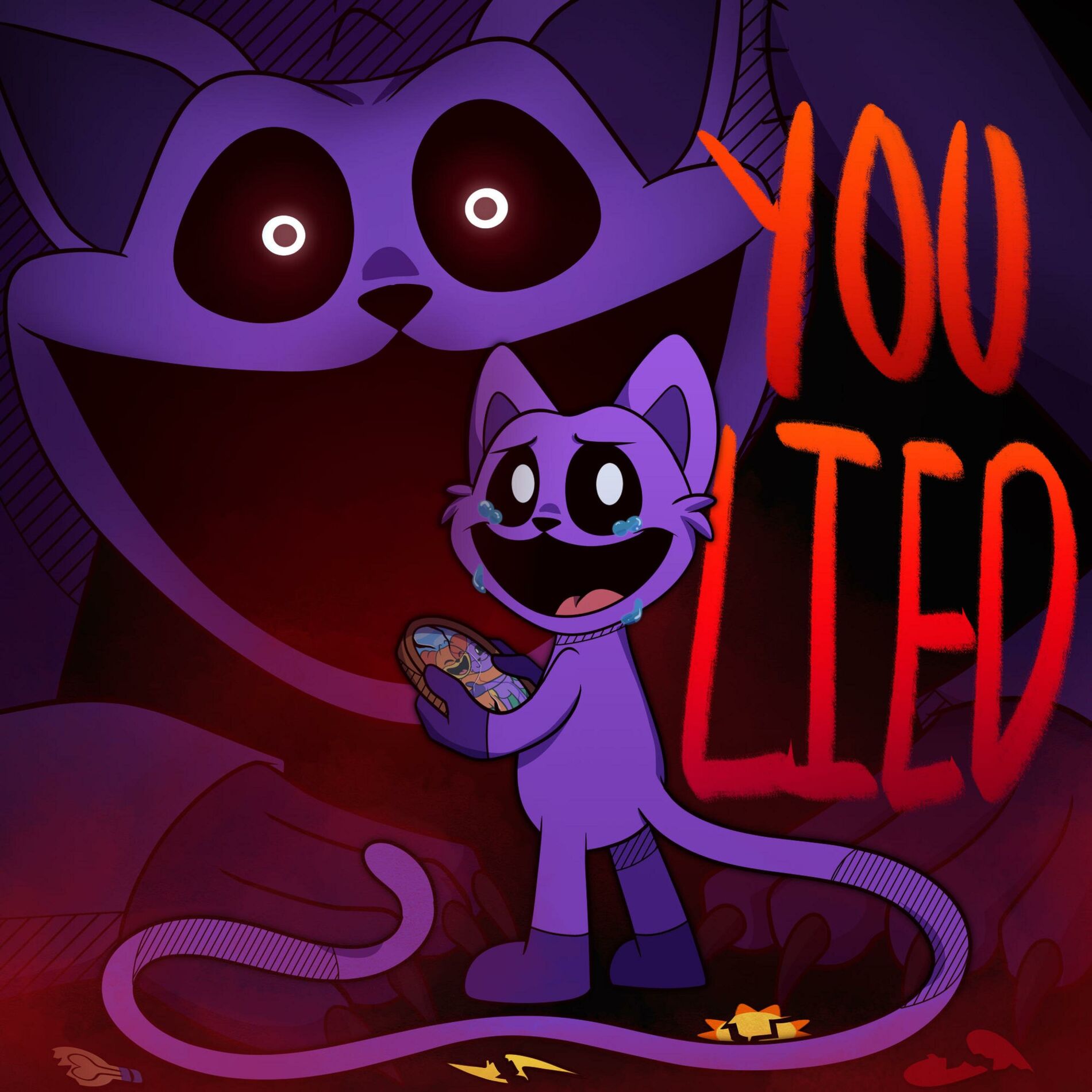 Album cover of YOU LIED (CatNap's Theme) (feat. ivi, Jelzyart & The Mediocre Dutchman)