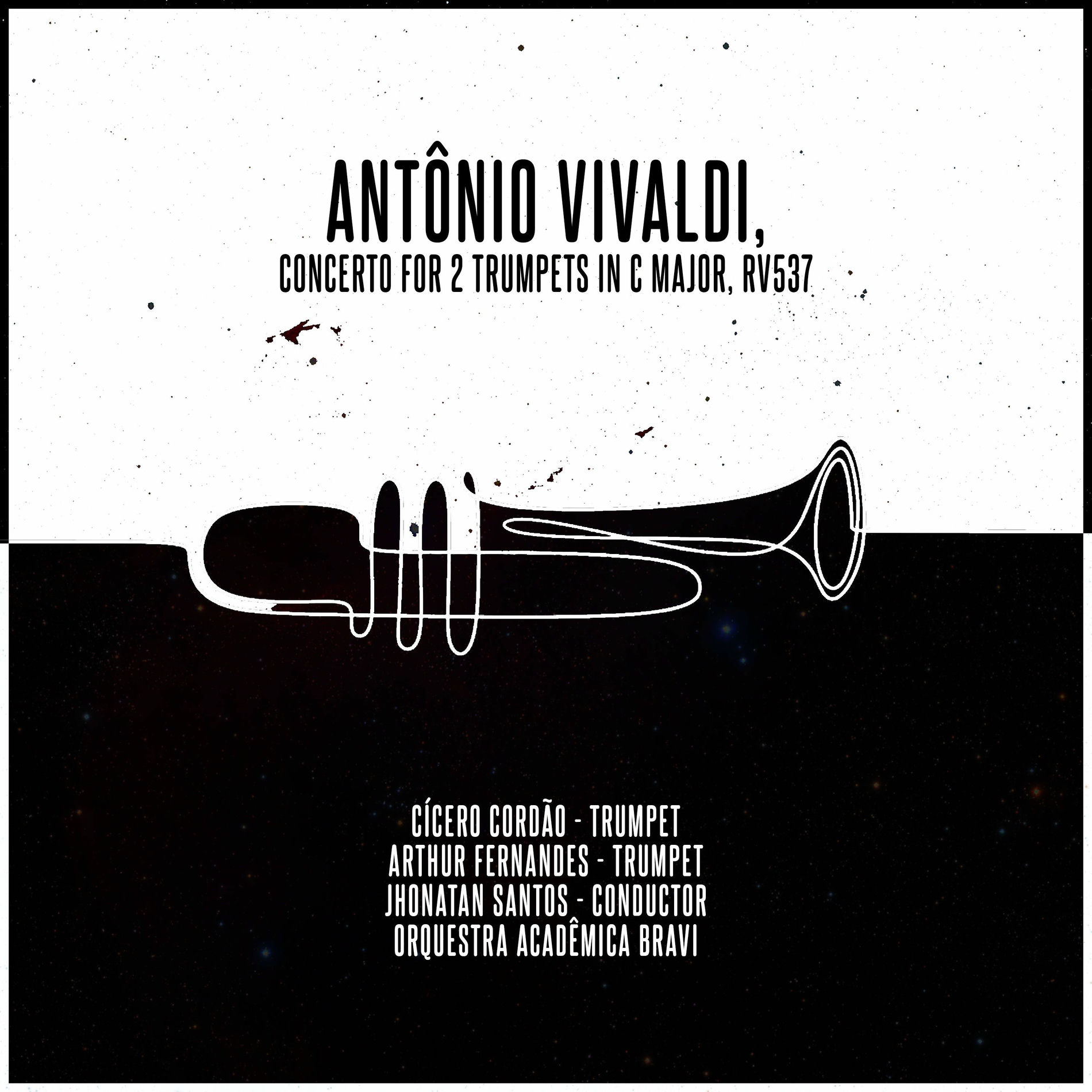 Album cover of Antonio Vivaldi, Concerto for 2 Trumpets in C major RV537