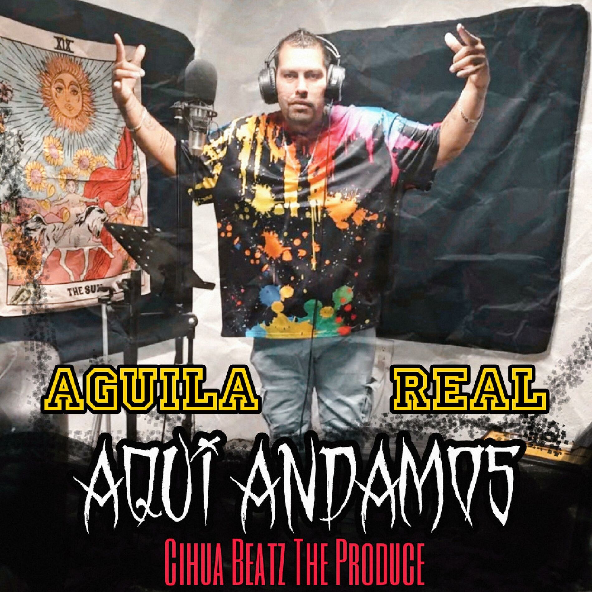 Album cover of Aquí Andamos (feat. Aguila Real)
