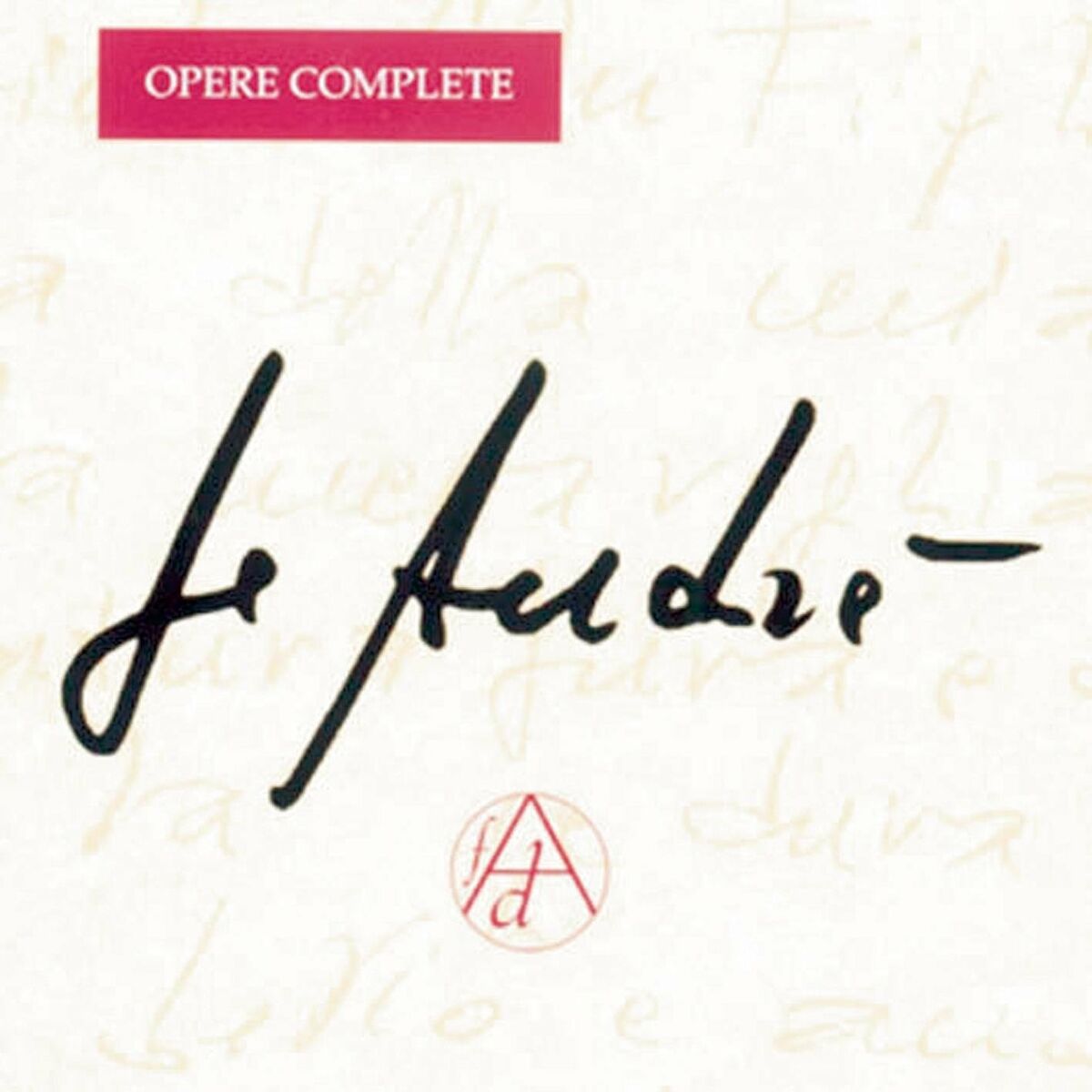 Album cover of Fabrizio De André Opere Complete