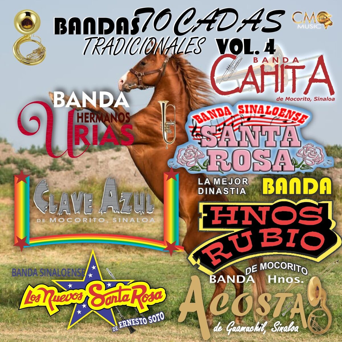 Album cover of Bandas Tocadas Tradicionales Vol. 4