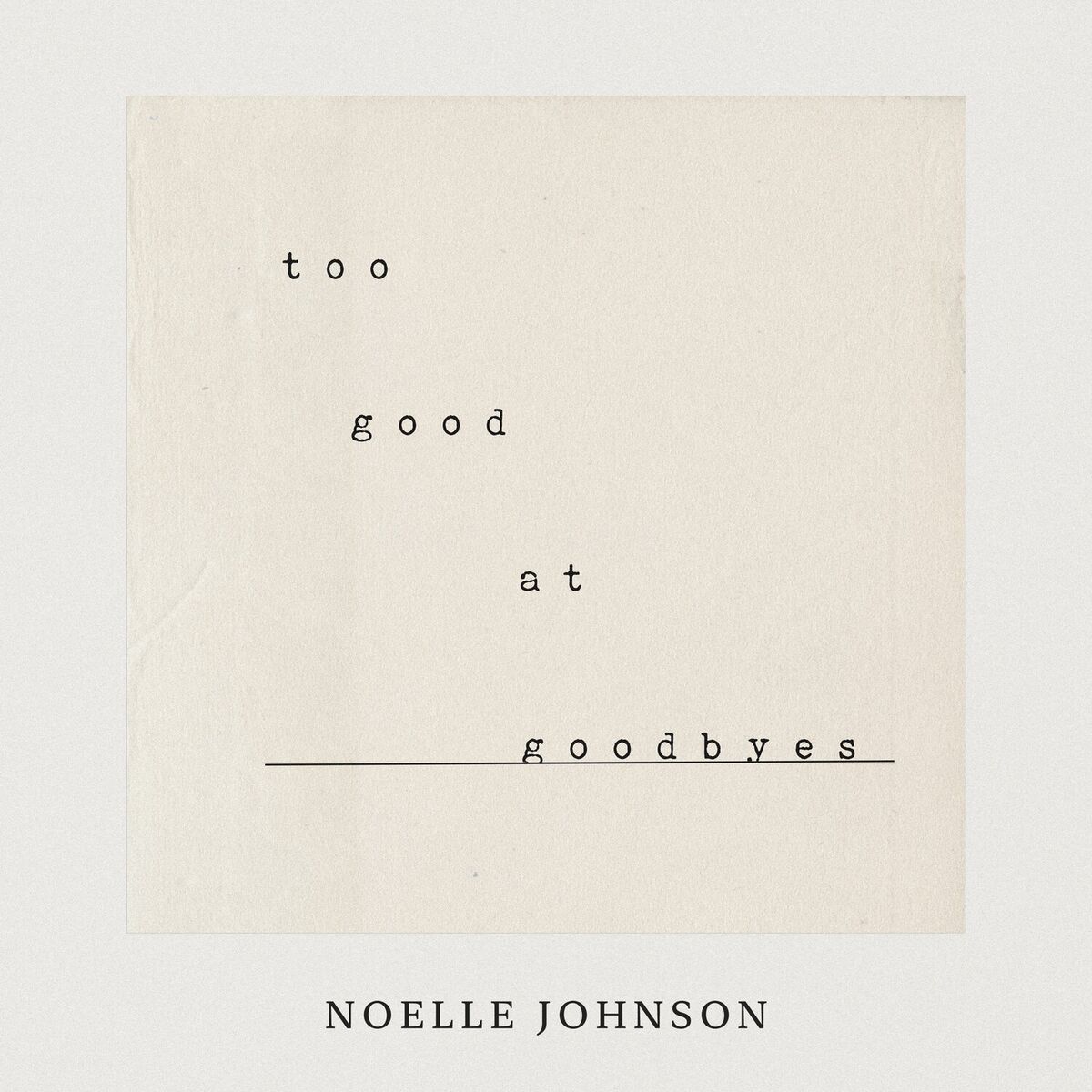 Album cover of Too Good At Goodbyes