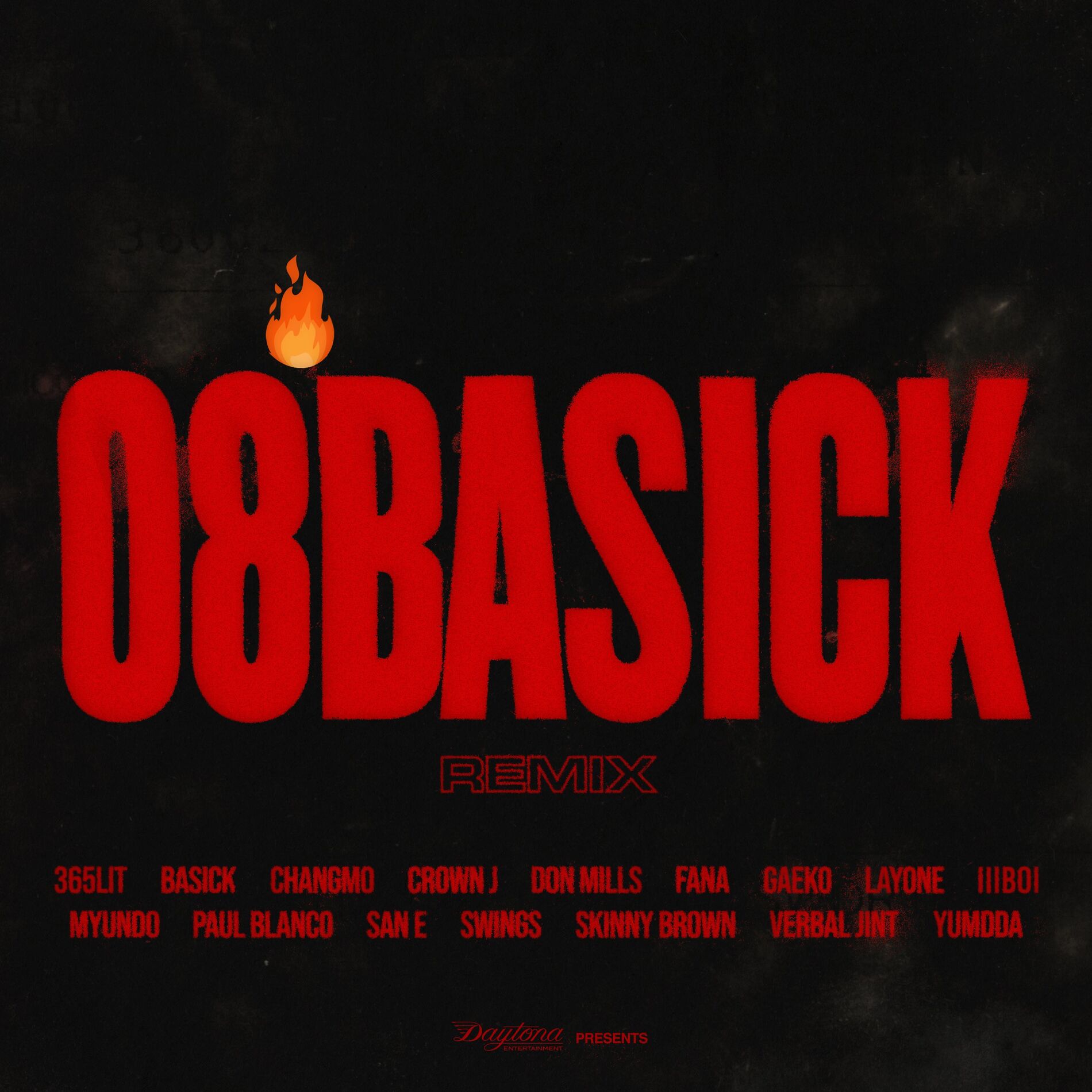 Album cover of 08BASICK REMIX (Feat. 365LIT, CHANGMO, CROWN J, DON MILLS, FANA, GAEKO, LAYONE, lIlBOI, MYUNDO, PAUL BLANCO, SAN E, SWINGS, SKINNY