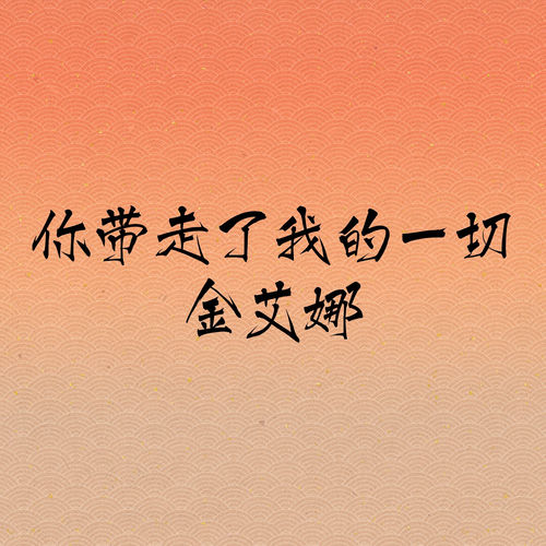 你带走了我的一切