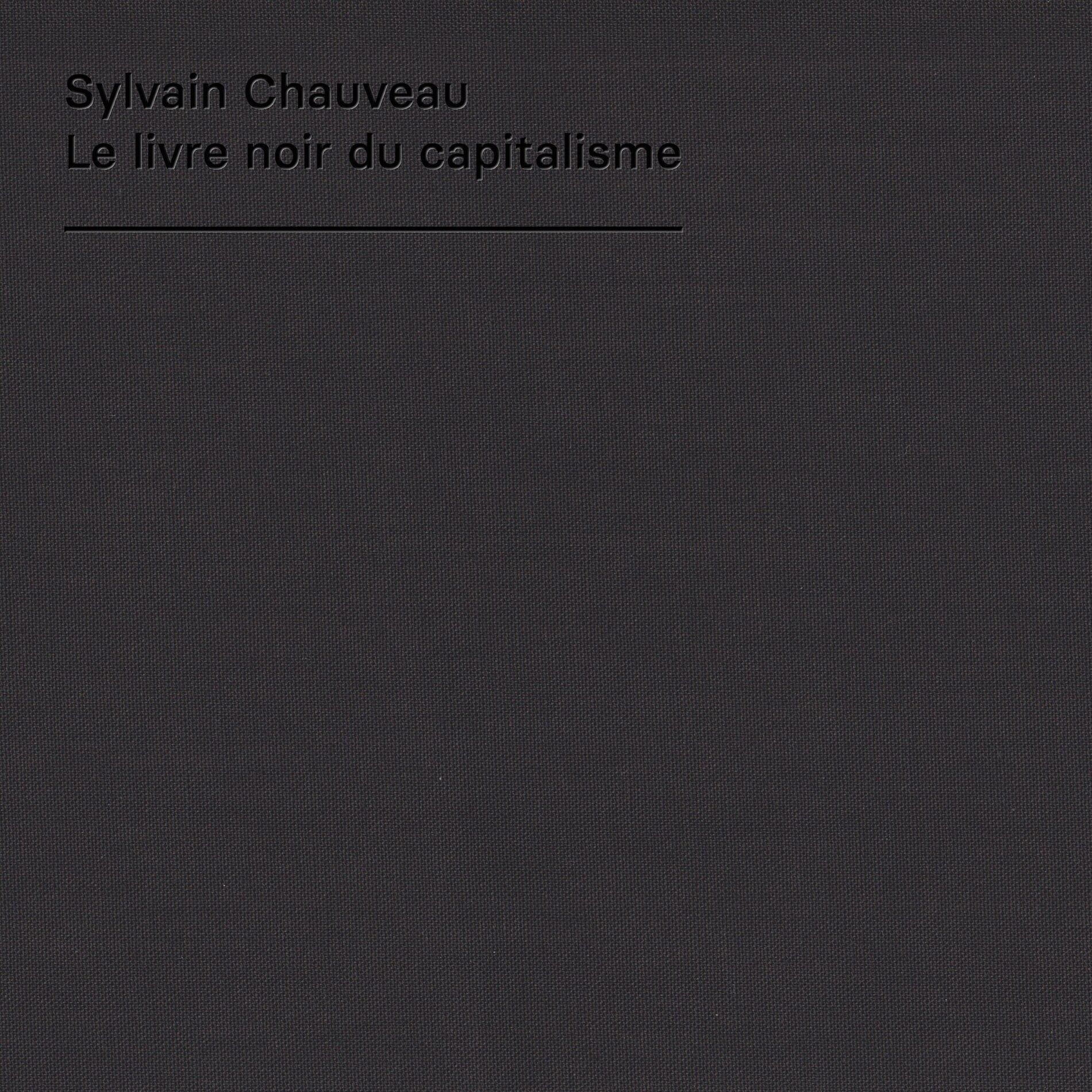 Album cover of Le livre noir du capitalisme
