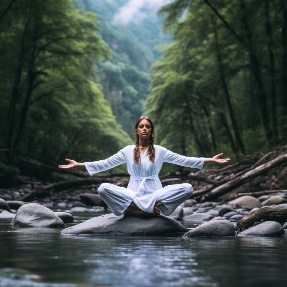 Picture of River Flow Yoga: Asanas in Aquatic Cadence