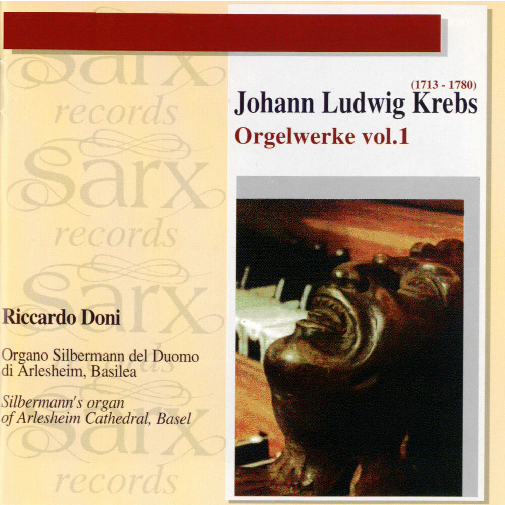 Picture of J. L. Krebs: Orgelwerke, Vol. 1 (Organo Silbermann del Duomo di Arlesheim, Basilea) [Silbermann's Organ of Arlesheim Cathedral, Ba