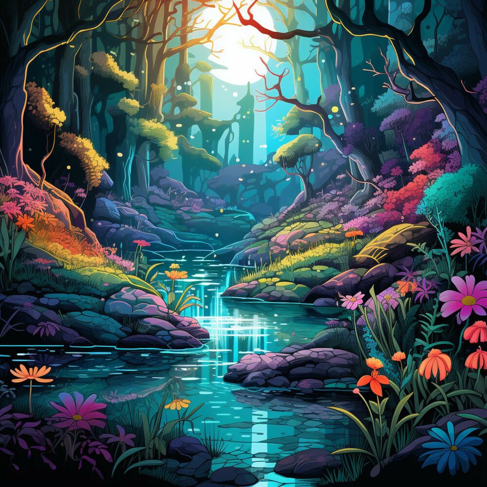 Picture of Music for Stress Relief: Moonlit River's Soothing Aria