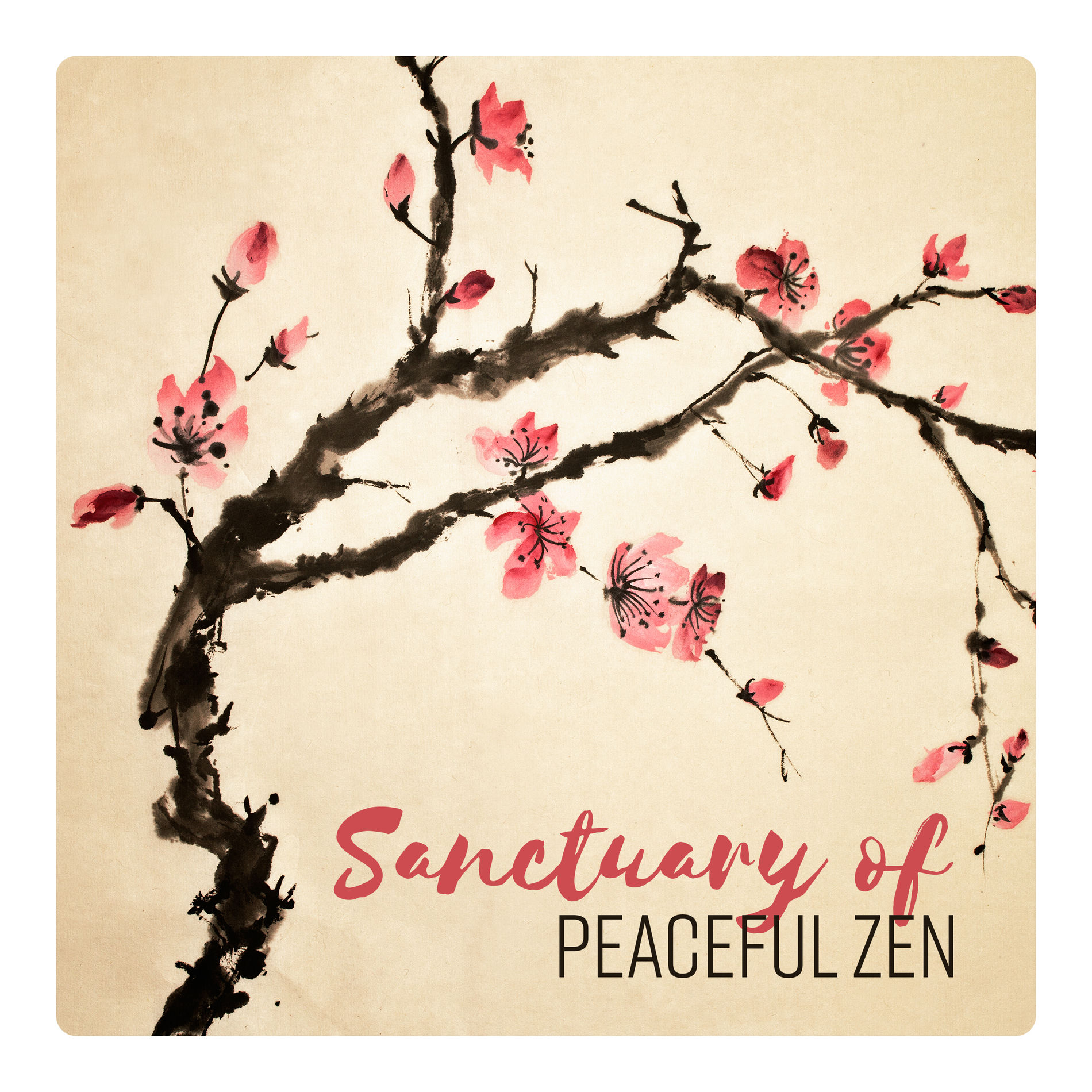 Album cover of Sanctuary of Peaceful Zen: Meditative Therapy for Lost Mind, Minimalism of Thoughts, Instant Inner Silence, Oriental Harmony