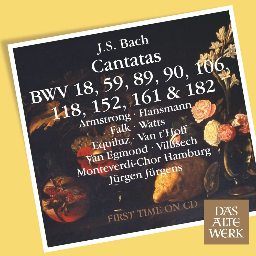 Picture of Bach: Cantatas BWV 106, 182, 152, 118, 18, 89, 90, 161, 59