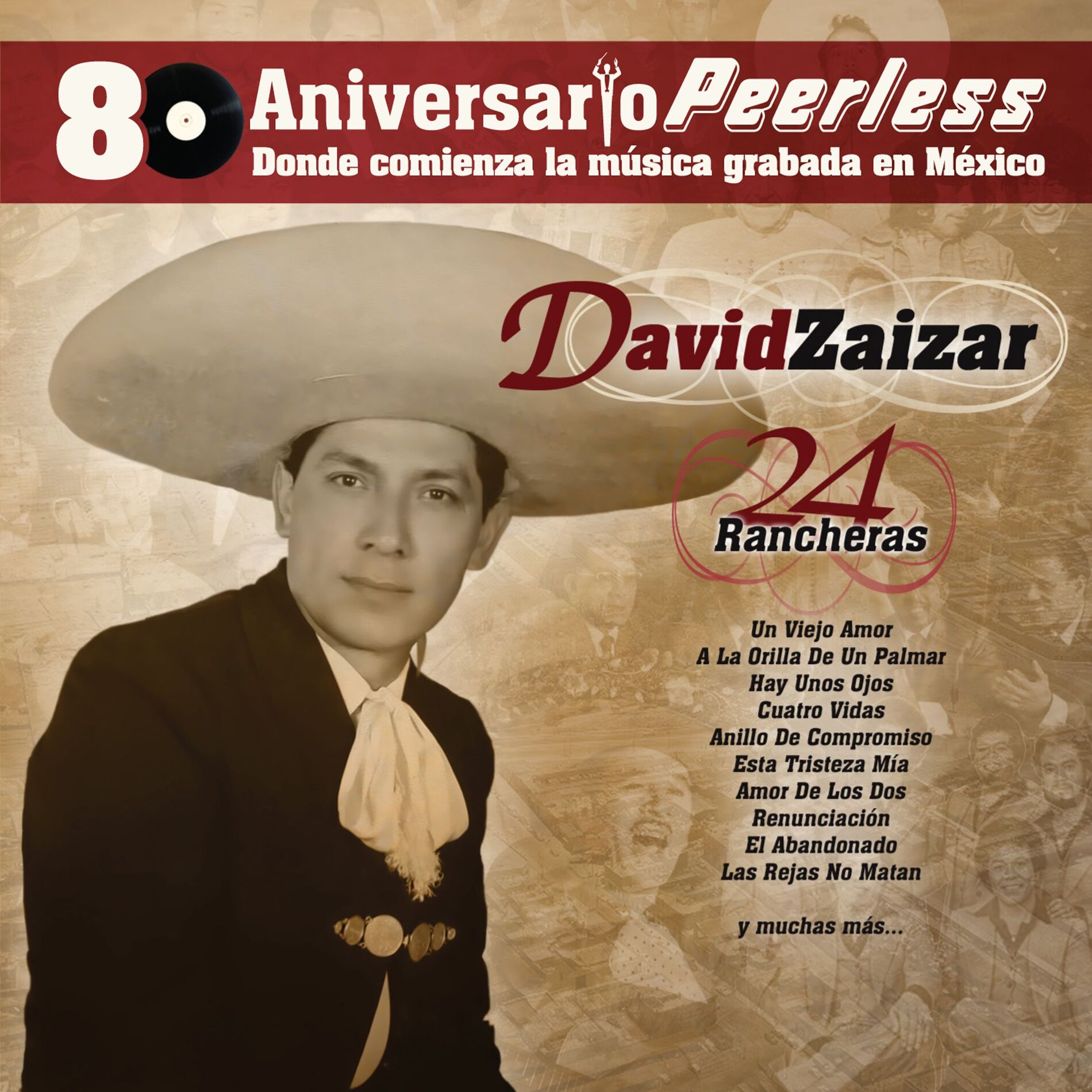 Album cover of Peerless 80 Aniversario - 24 Rancheras