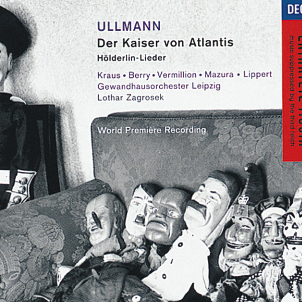 Album cover of Ullmann: Der Kaiser von Atlantis; Hölderlin-Lieder