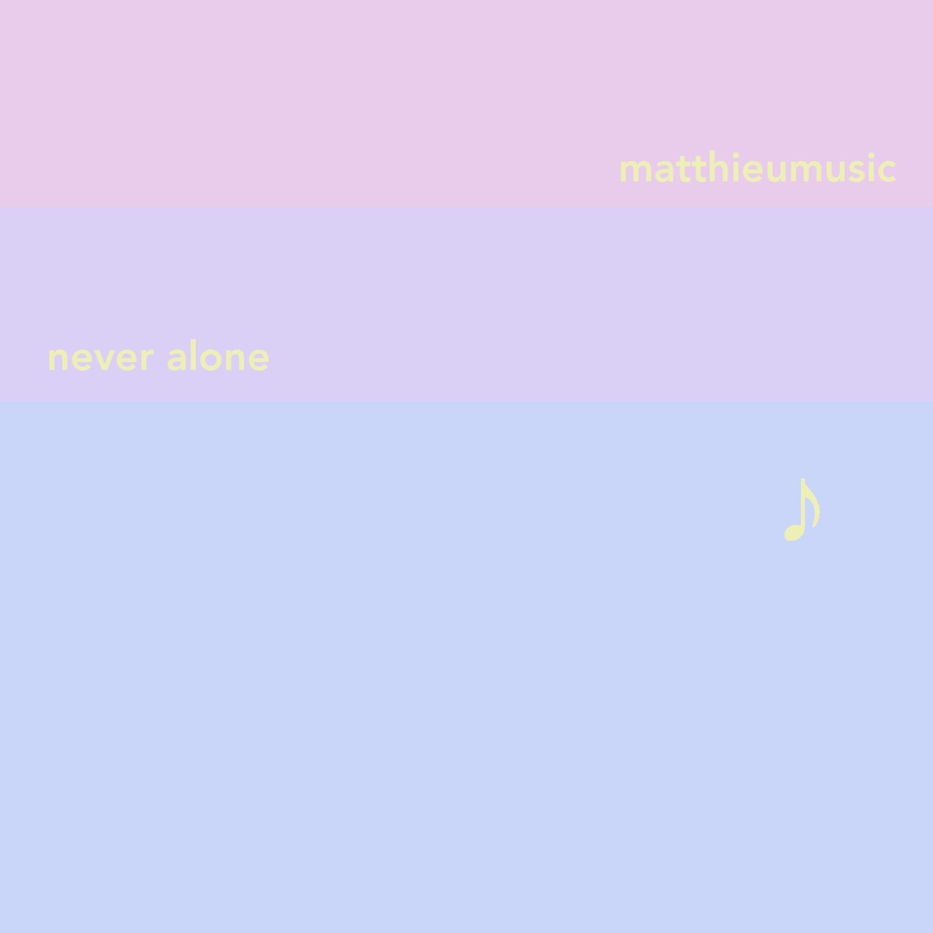 Album cover of never alone
