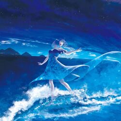 Cover of waves and flower