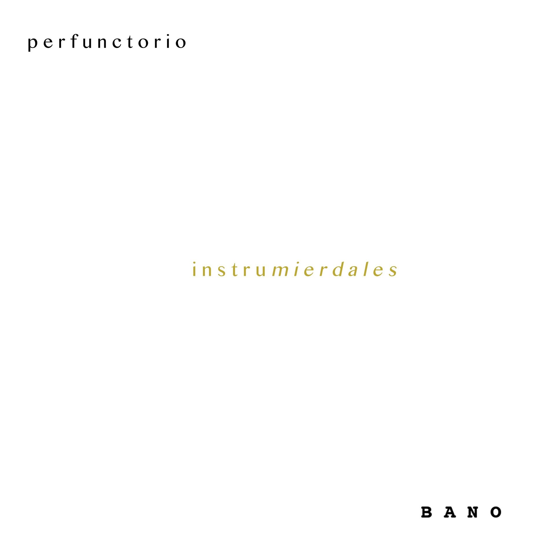 Album cover of Perfunctorio (Instrumental Versions)