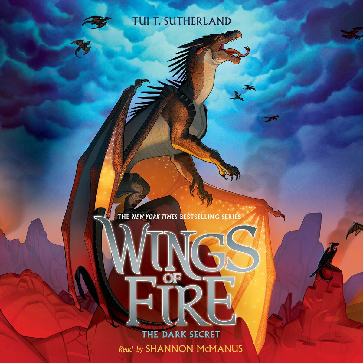 Album cover of The Dark Secret - Wings of Fire 4 (Unabridged)