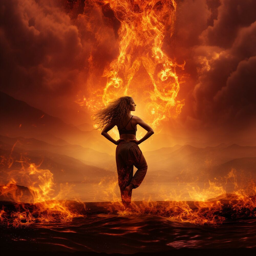 Picture of Fire Yoga: Flame Harmony Poses