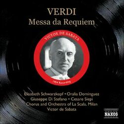 Cover of Verdi: Messa Da Requiem (Schwarzkopf, Di Stefano, De Sabata) (1954)