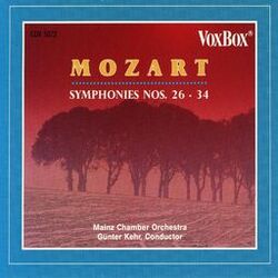 Cover of Mozart Symphonies Nos. 26-34