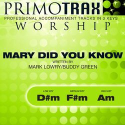 Cover of Mary Did You Know (Worship Primotrax) [Performance Tracks] - EP