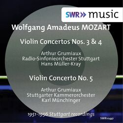 Cover of Mozart: Violin Concertos Nos. 3, 4 & 5