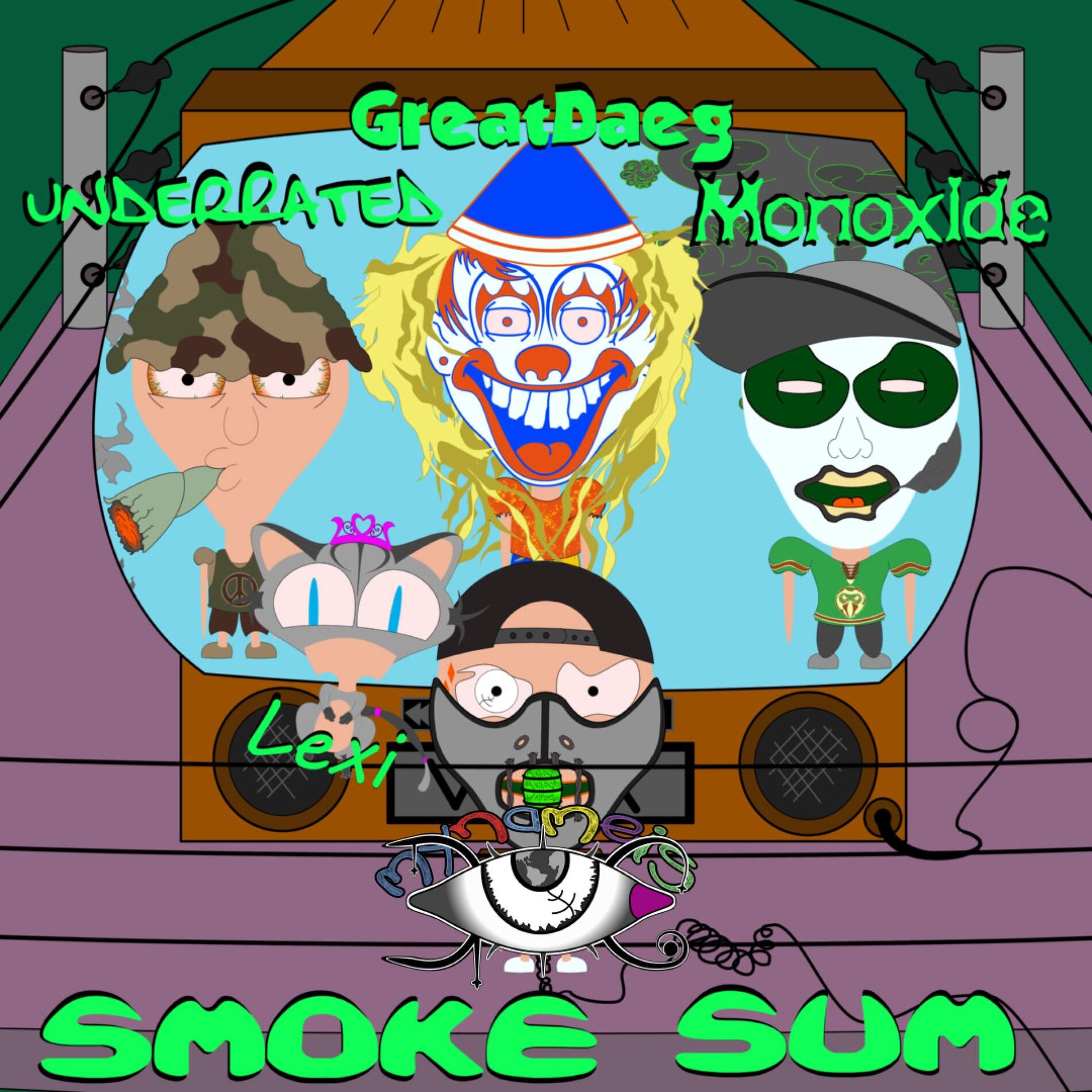 Album cover of Smoke Sum (feat. GreatDaeg, UnderRated, Monoxide & Lexi)