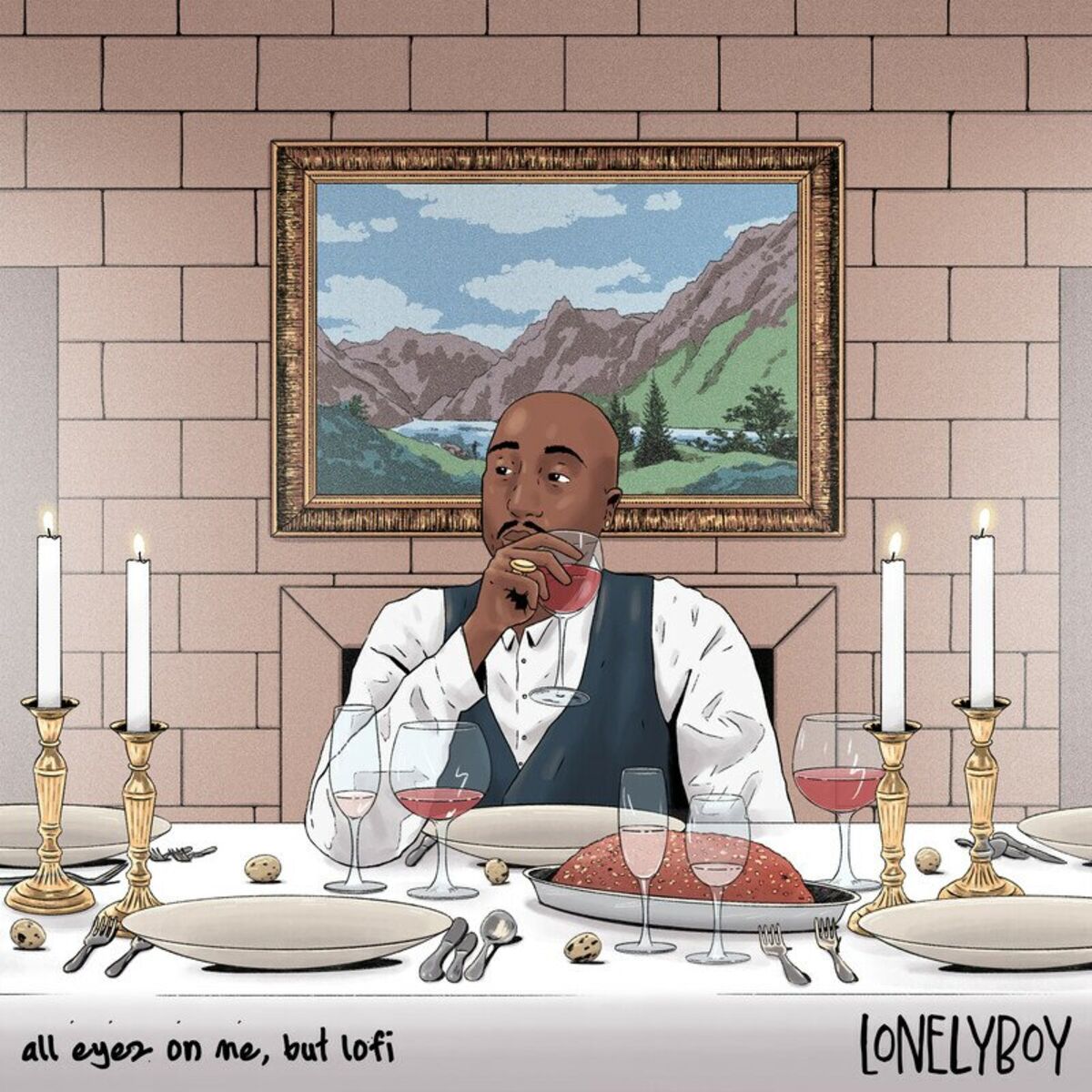Album cover of all eyez on me, but lofi