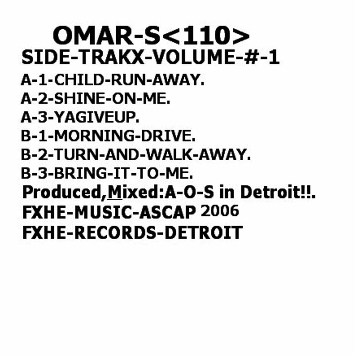 Album cover of Side-Trakx, Vol. 1