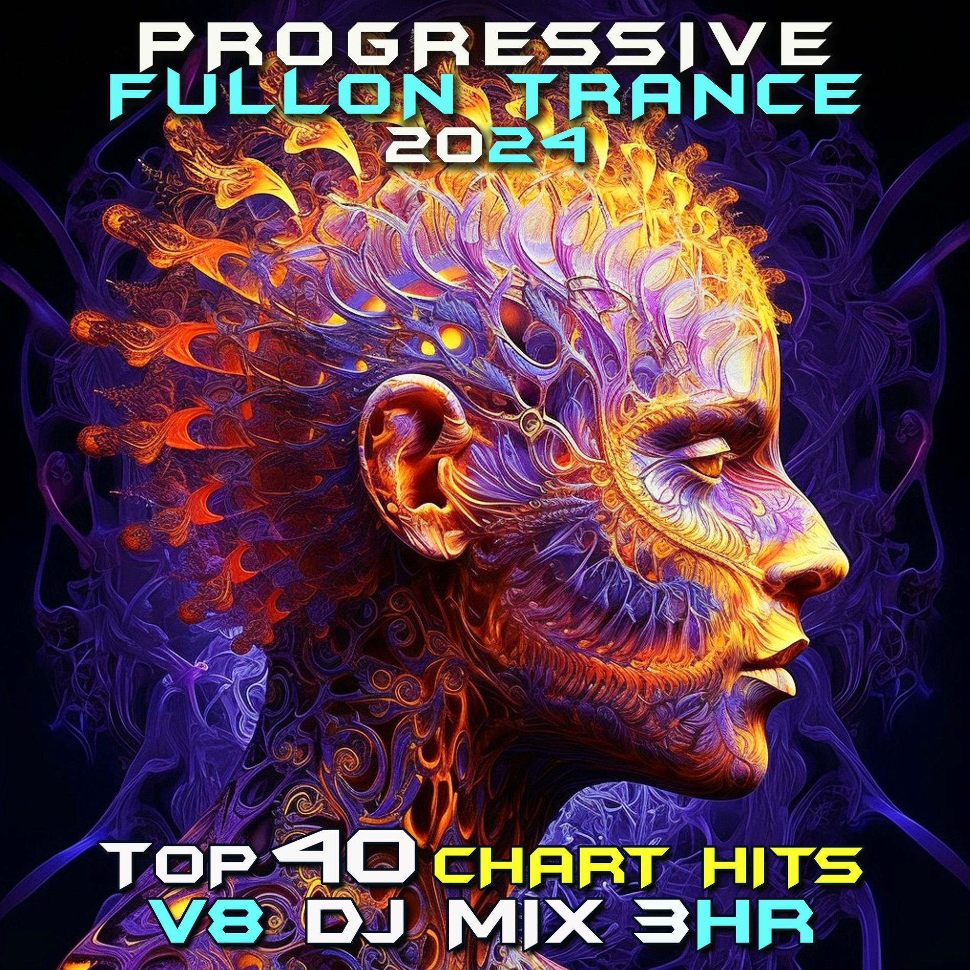 Album cover of Progressive Fullon Trance 2024 Top 40 Chart Hits, Vol. 8 DJ Mix 3Hr