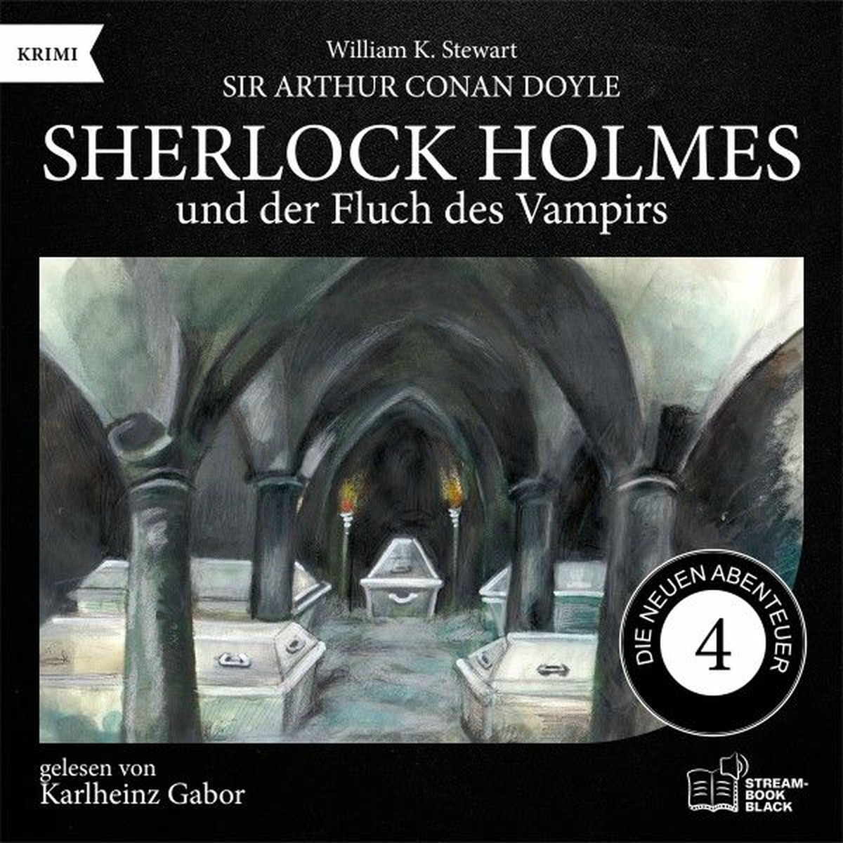 Album cover of Sherlock Holmes und der Fluch des Vampirs (Die neuen Abenteuer, Folge 4)